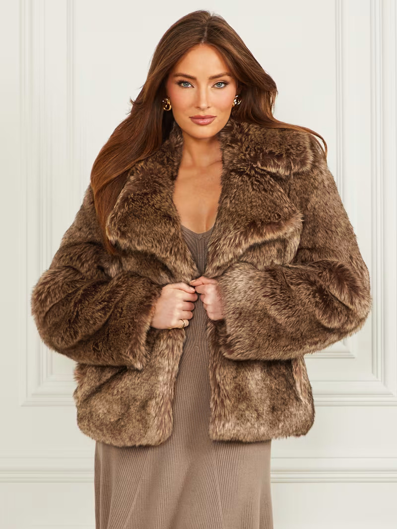 Duchesse Faux-Fur Jacket | Guess US | Guess (US)