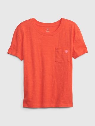 Kids 100% Organic Cotton Boxy Pocket T-Shirt | Gap (US)