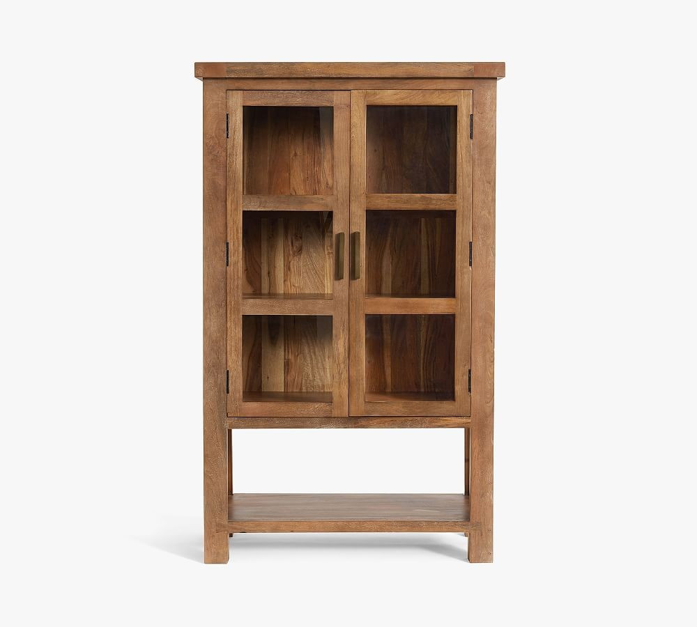 Reed 39"" Bar Cabinet, Antique Umber | Pottery Barn (US)