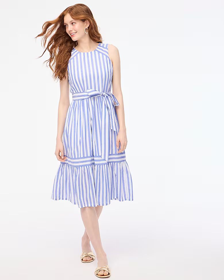 Petite striped midi dress | J.Crew Factory