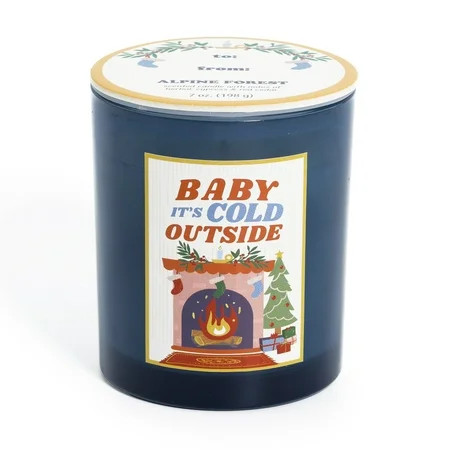 Mainstays 1-Wick Glass Jar Candle, Baby It's Cold Outside, Alpine Forest Scent, 7 oz | Walmart (US)