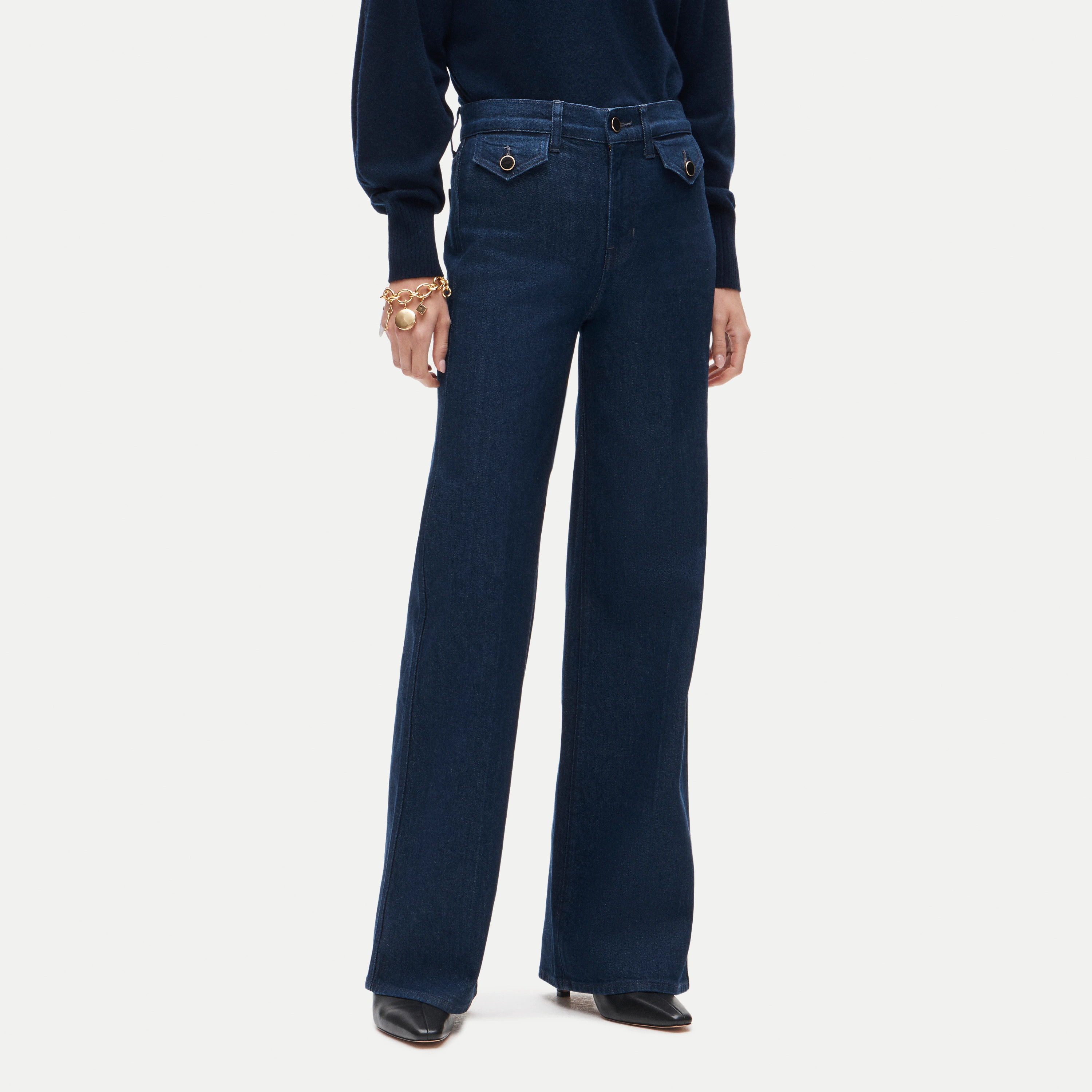Denim trouser jean with flap pockets | J. Crew US