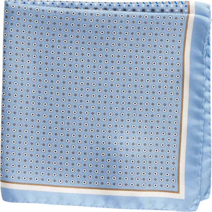 Patchwork Panel Silk Pocket SquareEton | Nordstrom