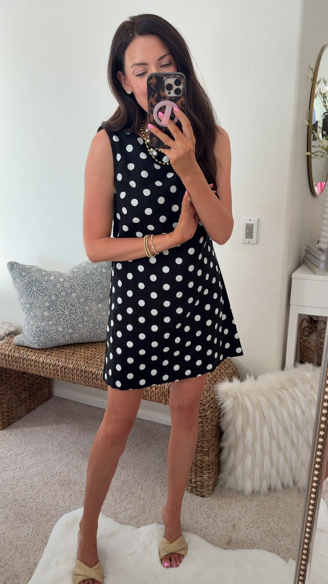 50% off!!! Wearing a small
Perfect shift dress for spring & the polkadots are perfection! 

#LTKSaleAlert #LTKmomlife #LTKSeasonal