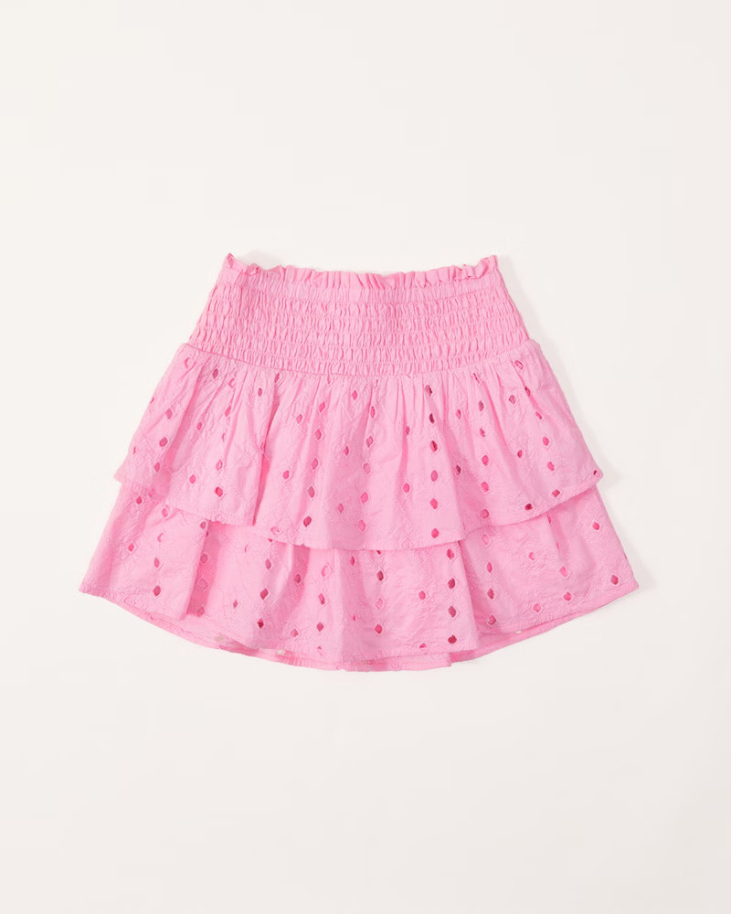 tiered ruffle skort | Abercrombie & Fitch (US)