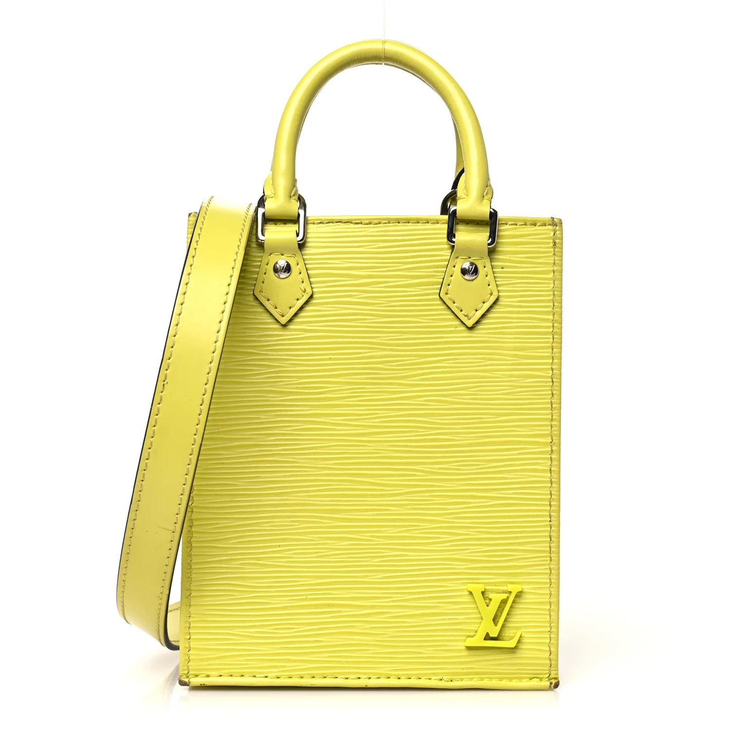 Epi Petit Sac Plat Yellow Citron | FASHIONPHILE (US)