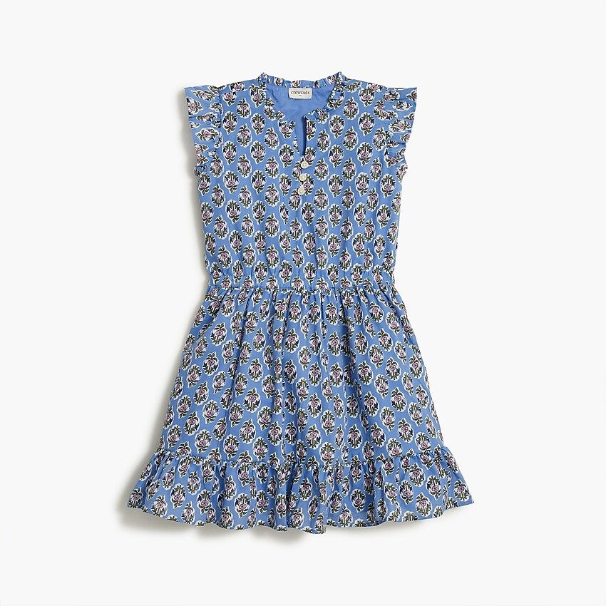 Girls' sleeveless dress with ruffle hem | J.Crew Factory
