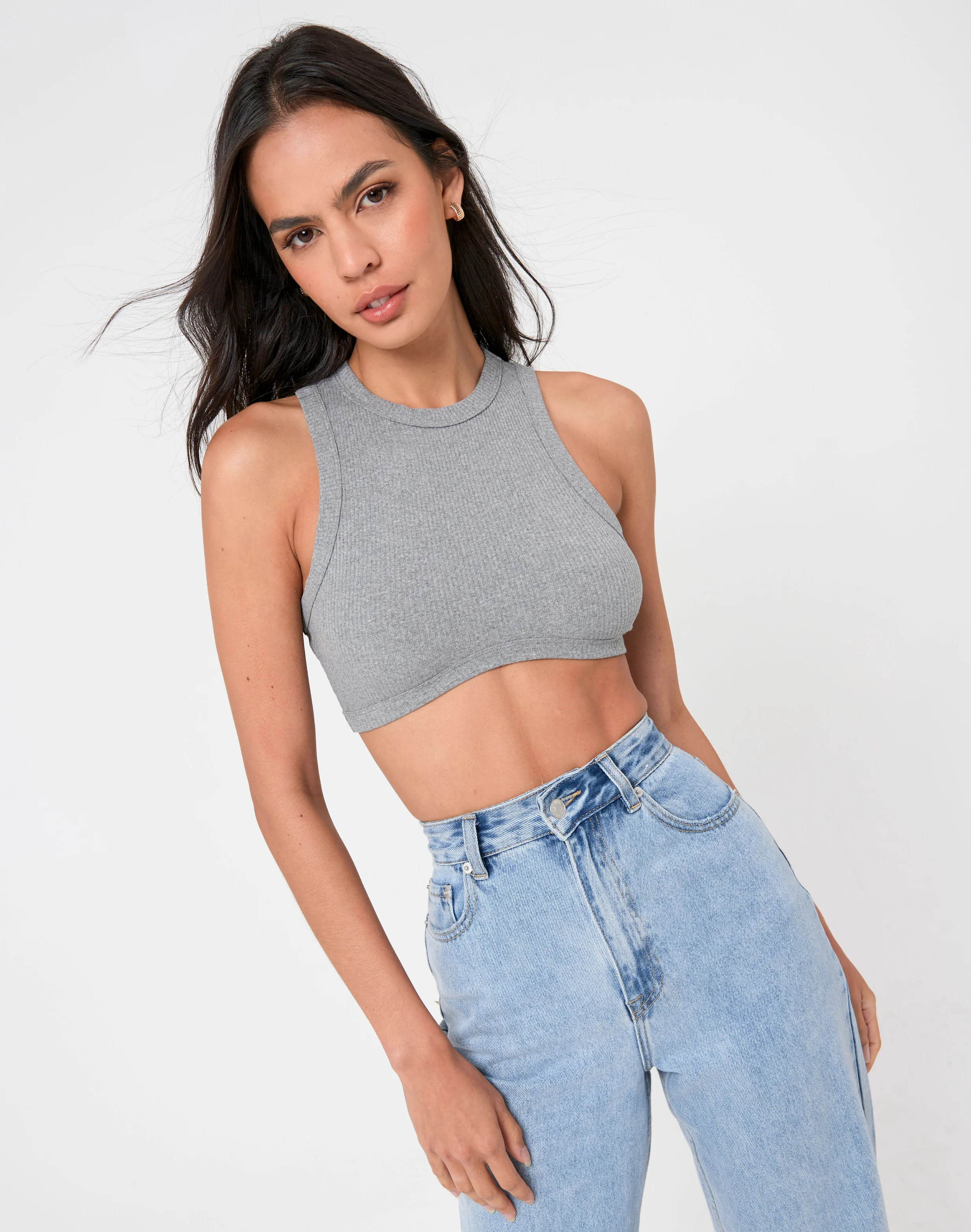 Curve Hem Super Crop Tank | Glassons (AU & NZ)