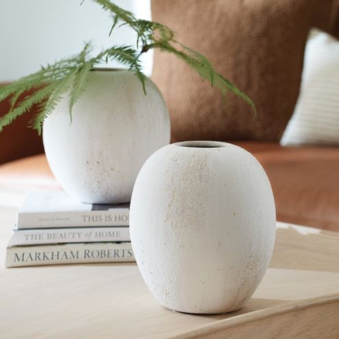 Jayme Terracotta Round Vase | Ballard Designs, Inc.