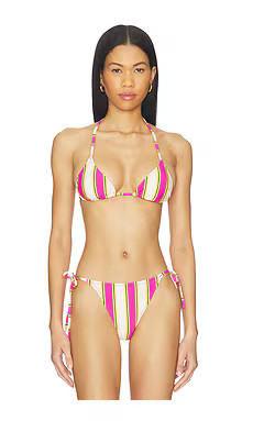 Solid & Striped The Iris Bikini Top in South Beach Stripe from Revolve.com | Revolve Clothing (Global)