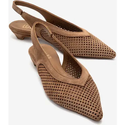 Forever & Always Shoes Lieve Leather Slingback Pump in Blue Suede at Nordstrom, Size 9.5 | Nordstrom