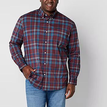 St. John's Bay Performance Big and Tall Mens Classic Fit Long Sleeve Button-Down Shirt | JCPenney