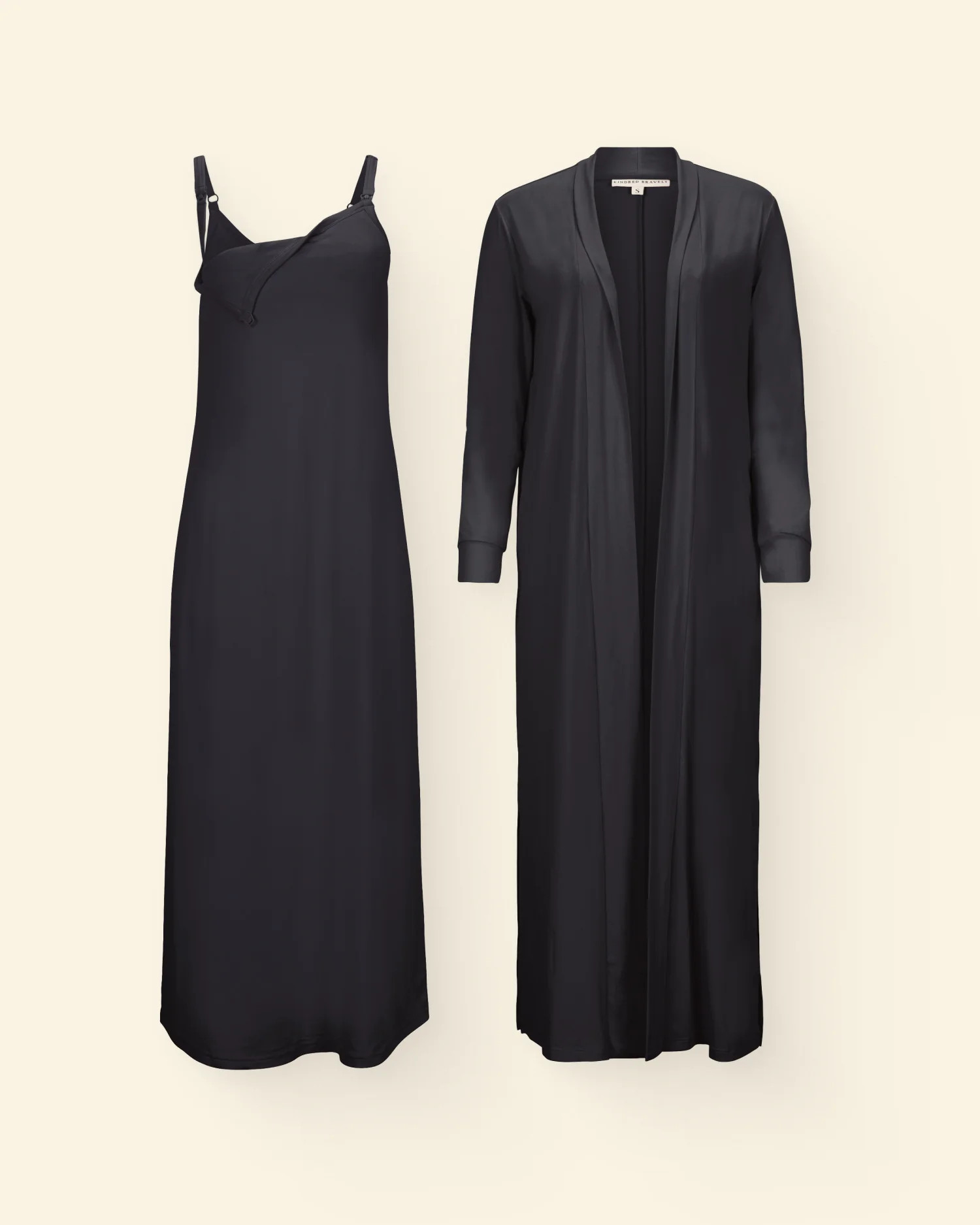 The Sunday Maxi Dress & Duster | Black - Kindred Bravely | Kindred Bravely