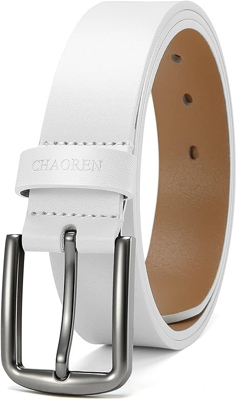 Chaoren Mens Belts for Jeans 1 3/8", Mens Belts Leather, Mens Belts Casual and Dress | Amazon (US)