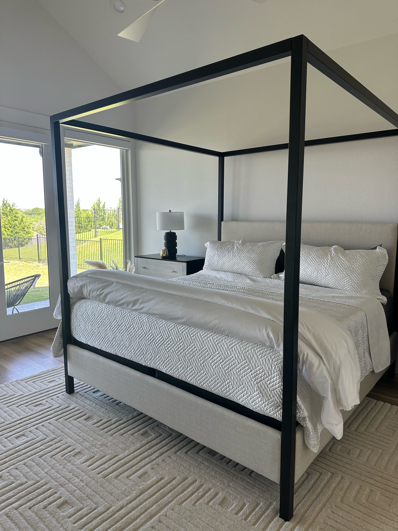 Canopy bed in oatmeal, Amazon quilt great quality
Bedroom furniture, bedroom decor 

#LTKunder100 #LTKunder50 #LTKhome