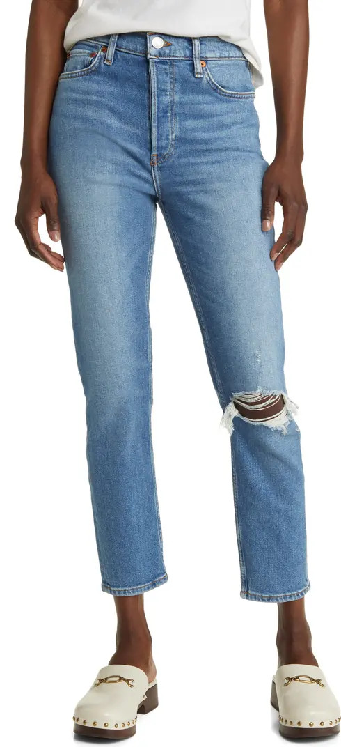 '90s Ripped Ankle Skinny Jeans | Nordstrom