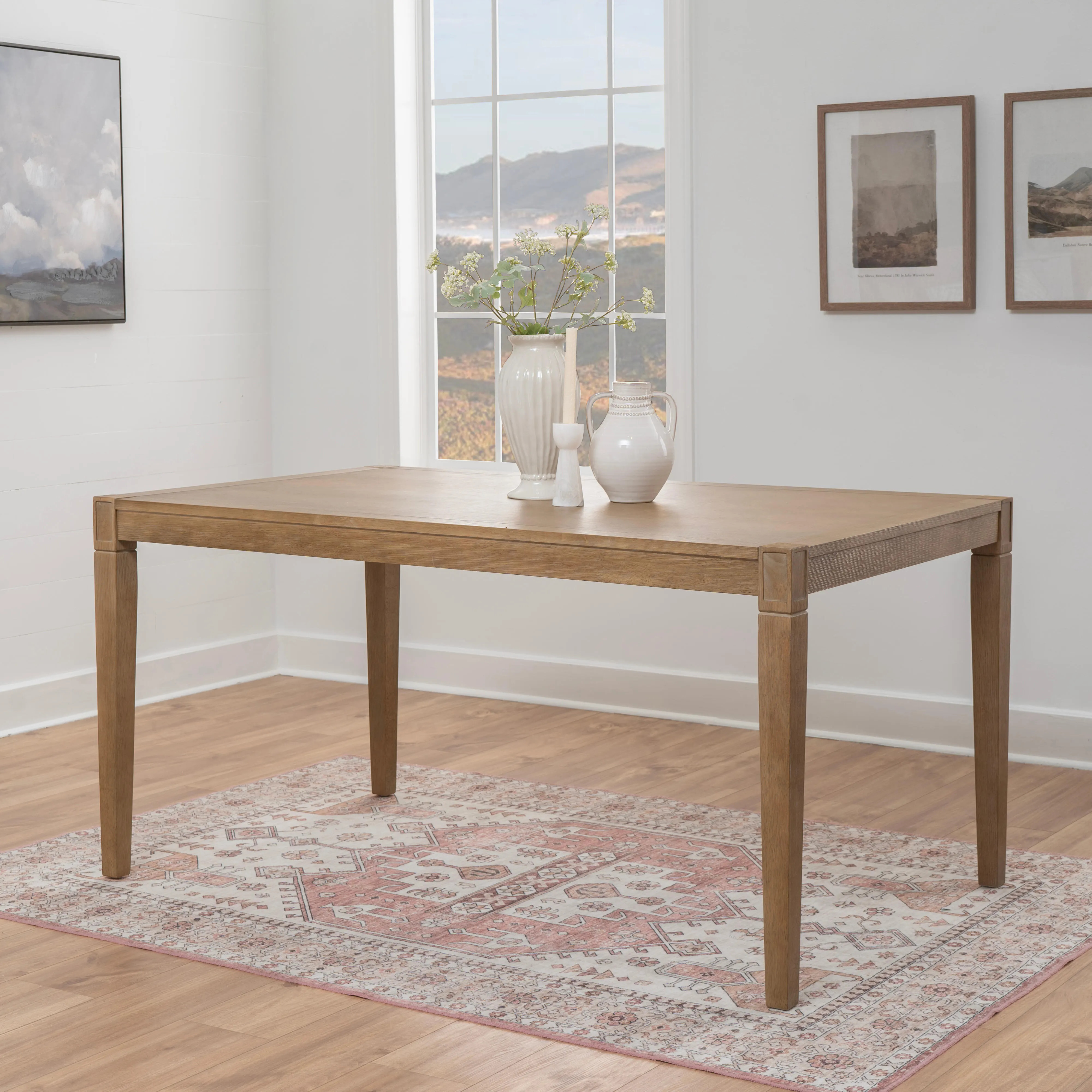 Linon Meri Dining Table, Natural | Ashley