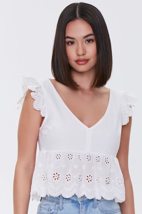 Eyelet Flounce Top | Forever 21 (US)
