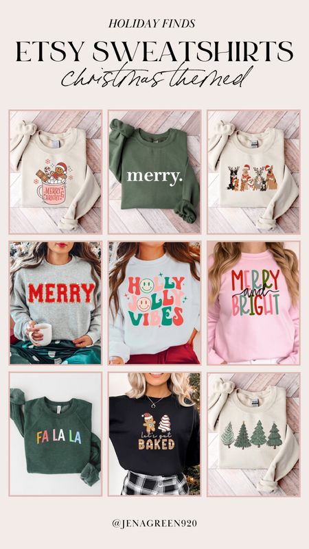 Etsy Finds | Christmas Sweatshirts | Holiday Sweatshirts | Merry Christmas Sweatshirts | Oversized Sweatshirts 

#LTKHoliday #LTKunder50 #LTKSeasonal