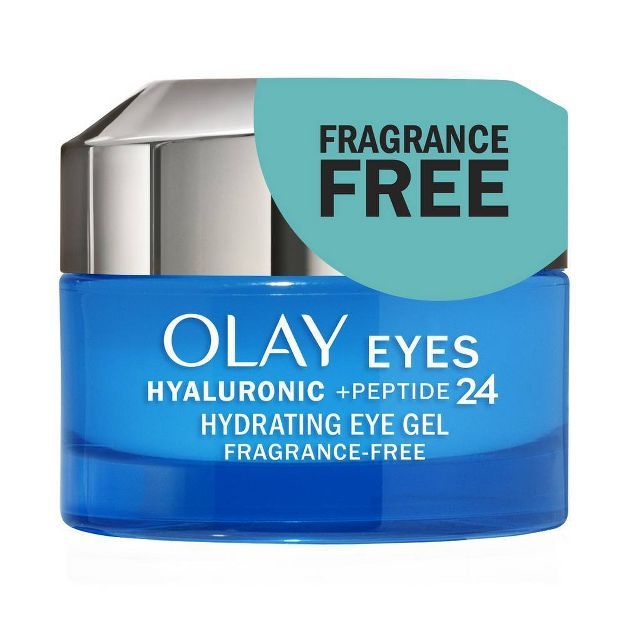 Olay Hyaluronic + Peptide 24 Fragrance-Free Gel Eye Cream - 0.5oz | Target