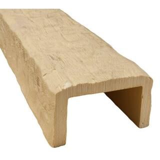 American Pro Decor 5-1/8 in. x 8 in. x 12.75 ft. Unfinished Faux Wood Beam 5APD10335 | The Home Depot