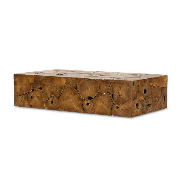 Tomlin Brown Teak Outdoor Coffee Table | Scout & Nimble