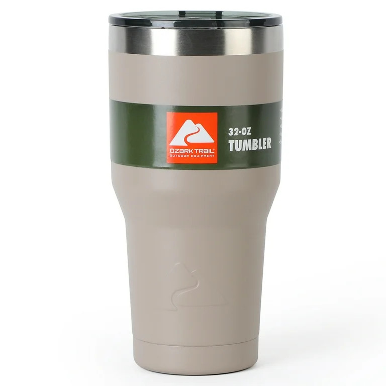 Ozark Trail 32 oz Insulated Stainless Steel Tumbler, Tan | Walmart (US)