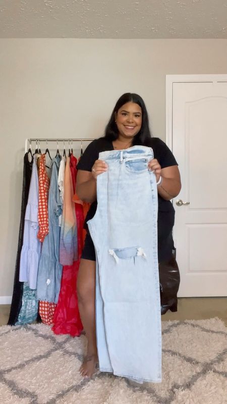 Abercrombie Denim jeans try on! I’m a size 22 in Abercrombie & got a size 36 in the first pair for $23 and a size 37 in the second pair. The second pair was too big but was the only size left in clearance for $15!! I will link other washes too! 

#LTKcurves #LTKunder50 #LTKsalealert