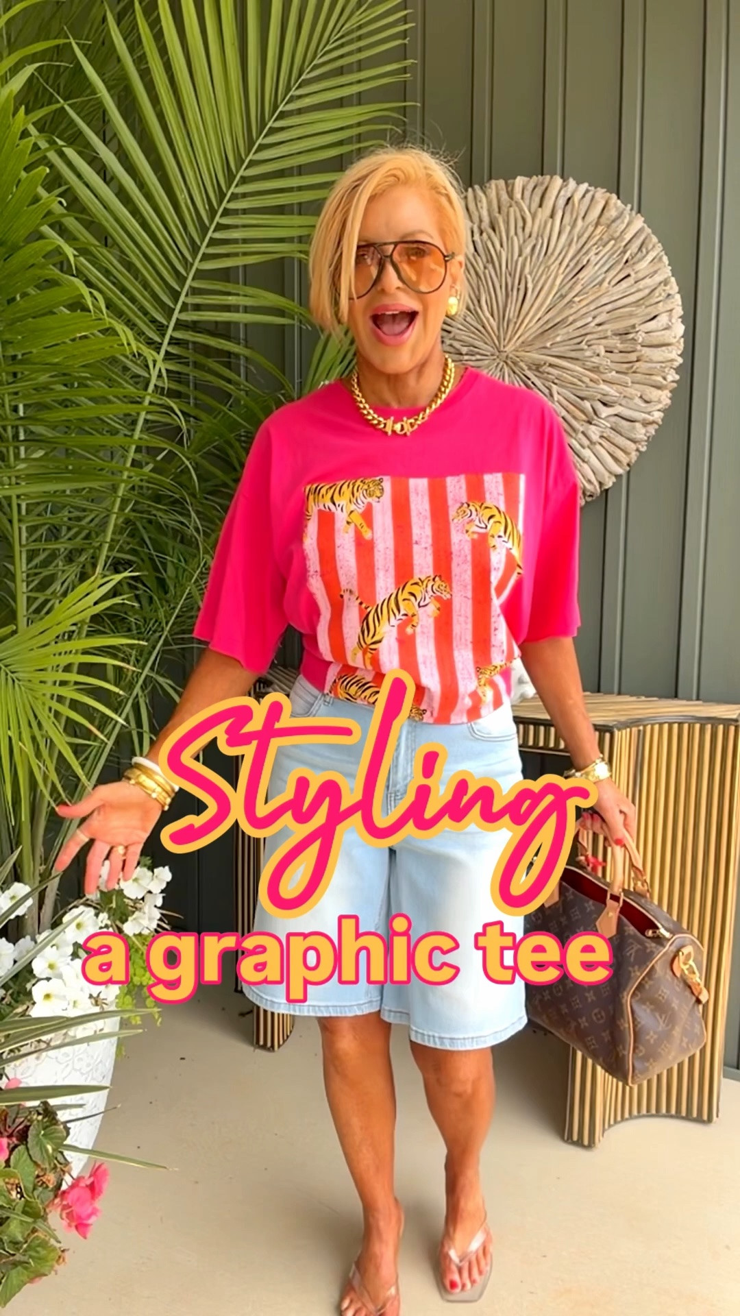 This beautiful tee is oversized & im wearing a s/m.  My shorts have stretch & tts.  I’m wearing a small & i range between a 26-27

#LTKootd #LTKgrwm #LTKvlog