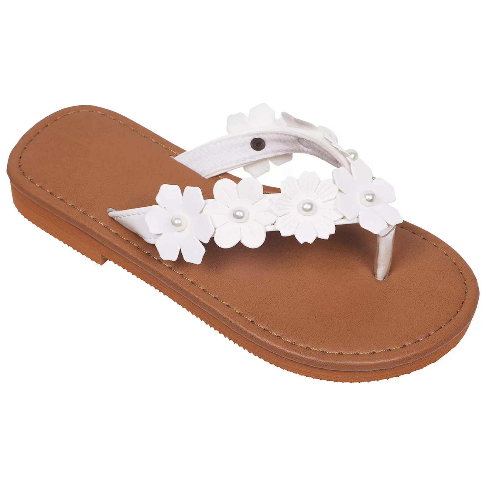 Elli by Capelli Kids 3D Flower Detail Flip-Flops | Kohl's