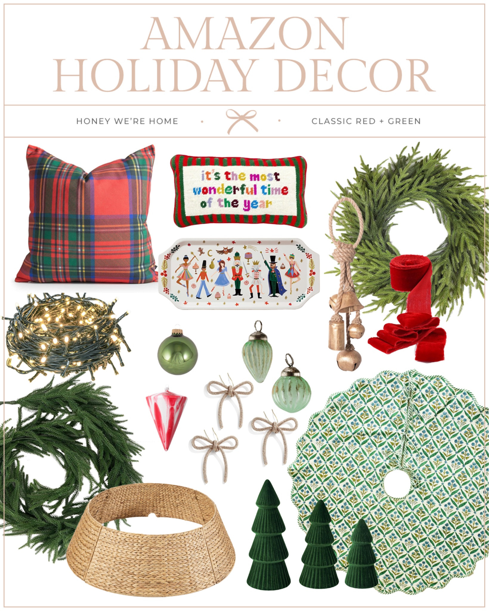 Amazon Holiday Decor | Classic Red & Green 🎁🎄

#LTKHome #LTKHoliday #LTKSeasonal