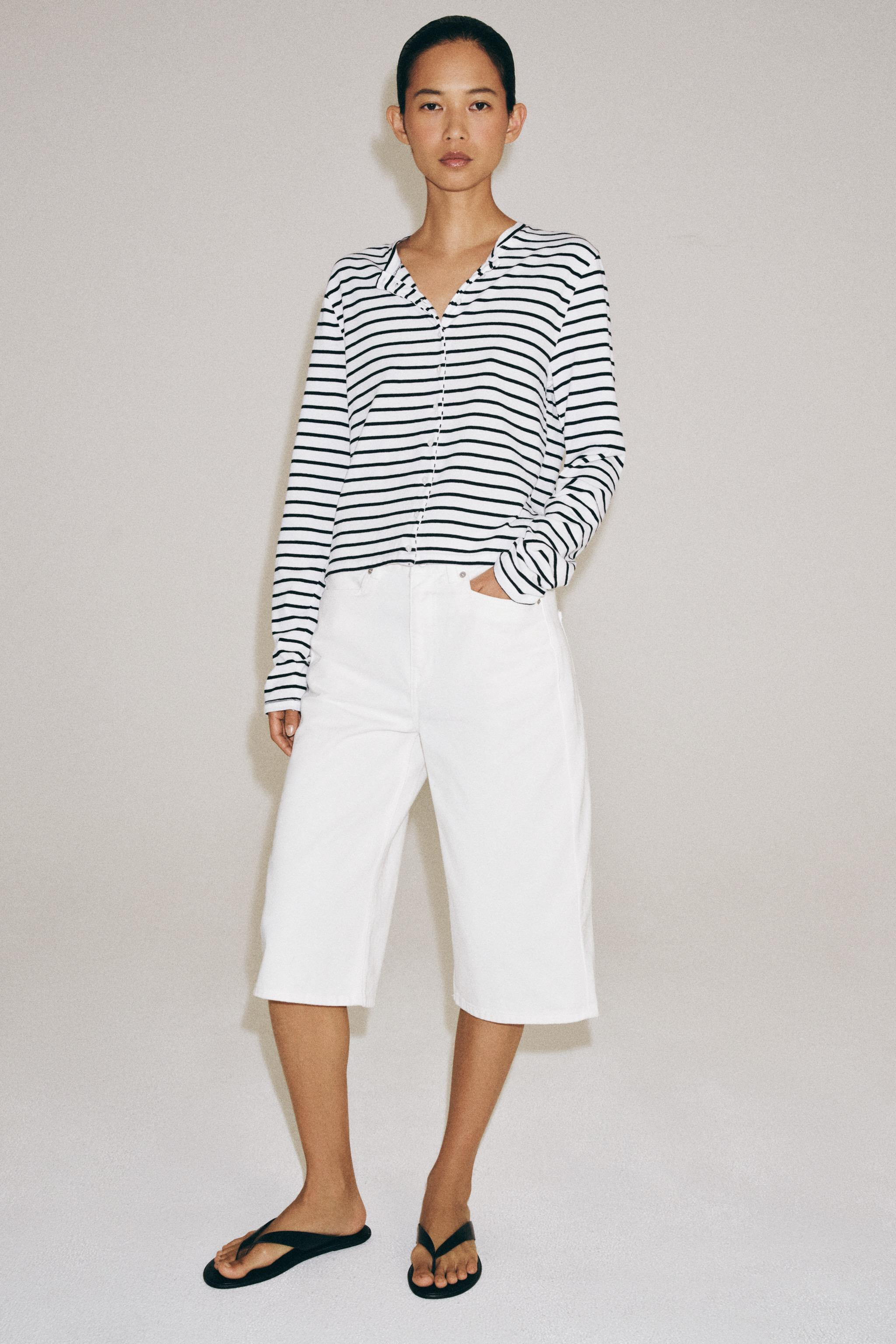 REGULAR FIT - ROUND NECK - REGULAR LENGTH - LONG SLEEVET-shirt with main fabric made of 100% cott... | Zara US