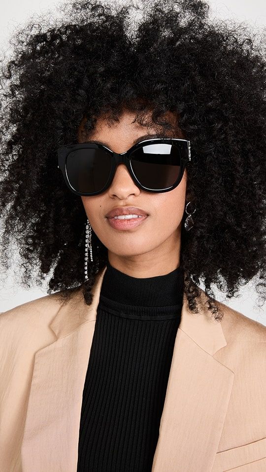 Monogram Acetate Cat Eye Sunglasses | Shopbop