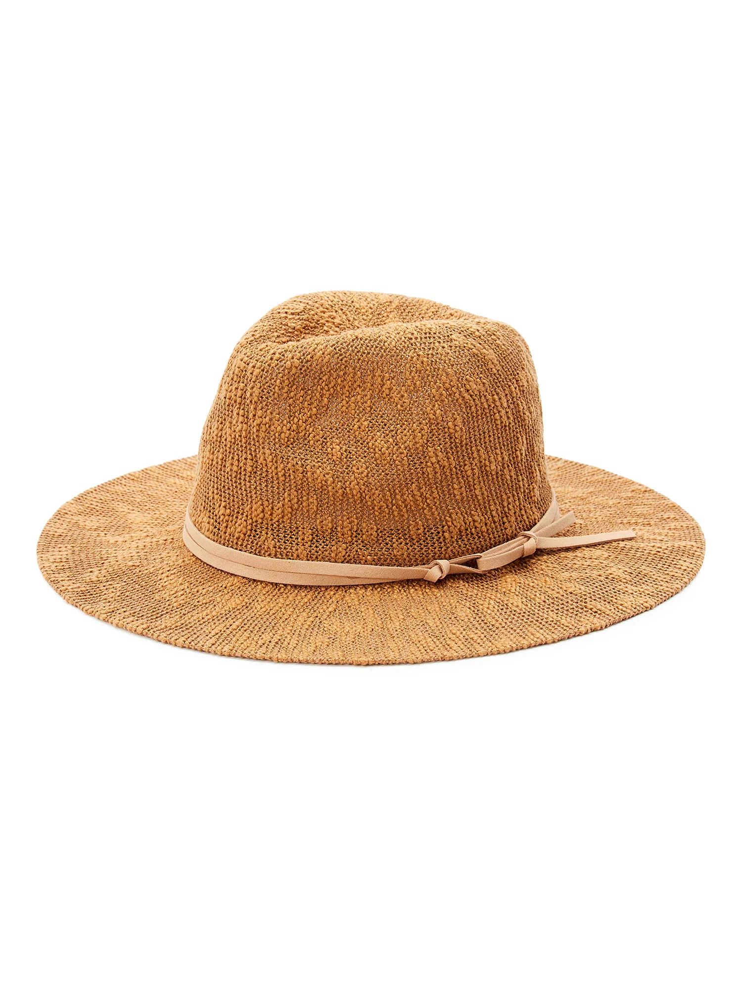 Time and Tru Women’s Fedora with Faux Suede Trim | Walmart (US)