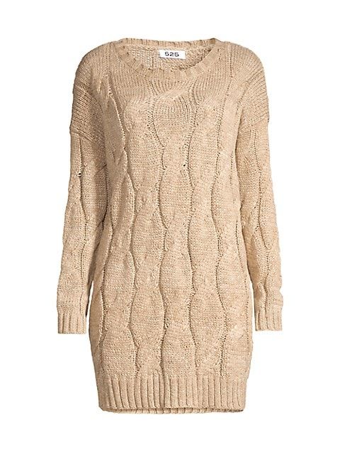 Cable-Knit Minidress | Saks Fifth Avenue