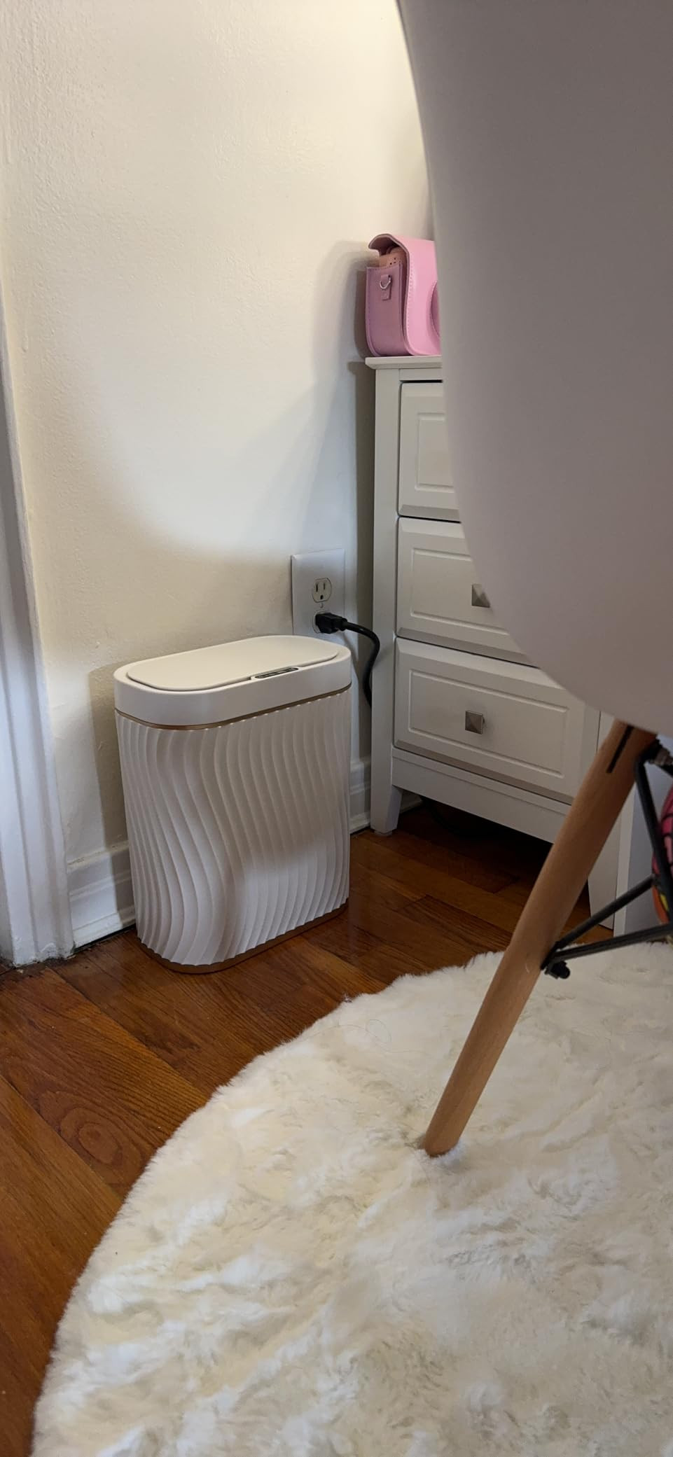 steo spce Bathroom Small Trash Can with Automatic Touchless Lid, 2.6 Gallon Smart Garbage Can Nar... | Amazon (US)