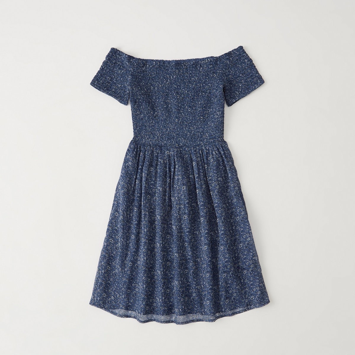 Off-The Shoulder Smocked Dress | Abercrombie & Fitch US & UK
