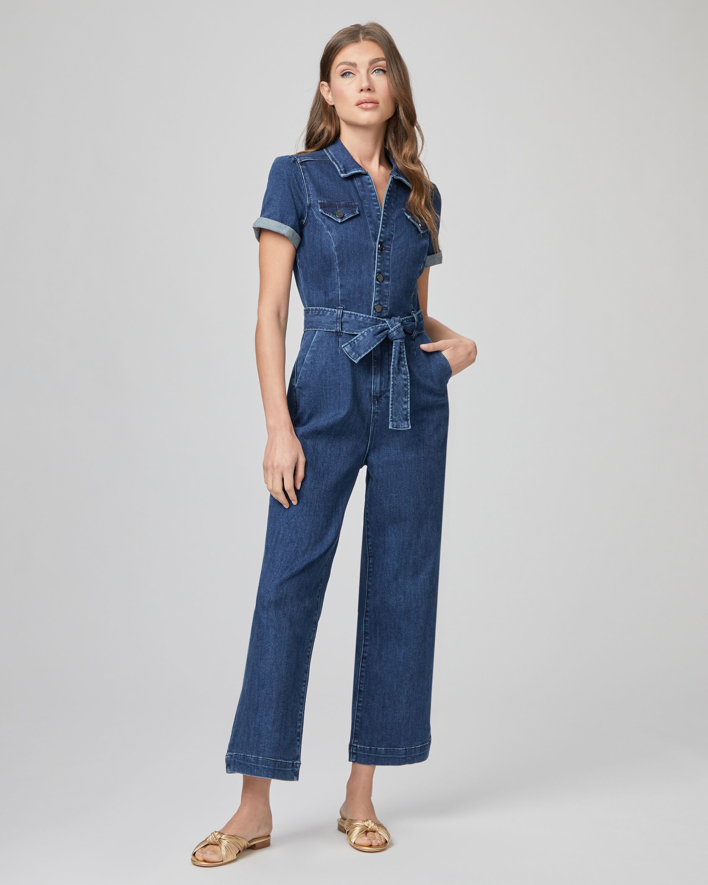 Anessa Short Sleeve Jumpsuit - Jelina | Paige