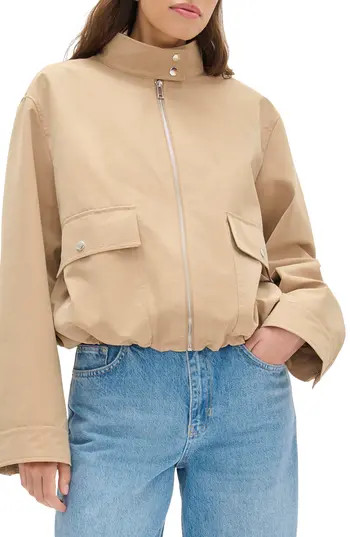 ALIGNE Brody Bubble Hem Jacket in Camel at Nordstrom Rack, Size Medium | Nordstrom Rack
