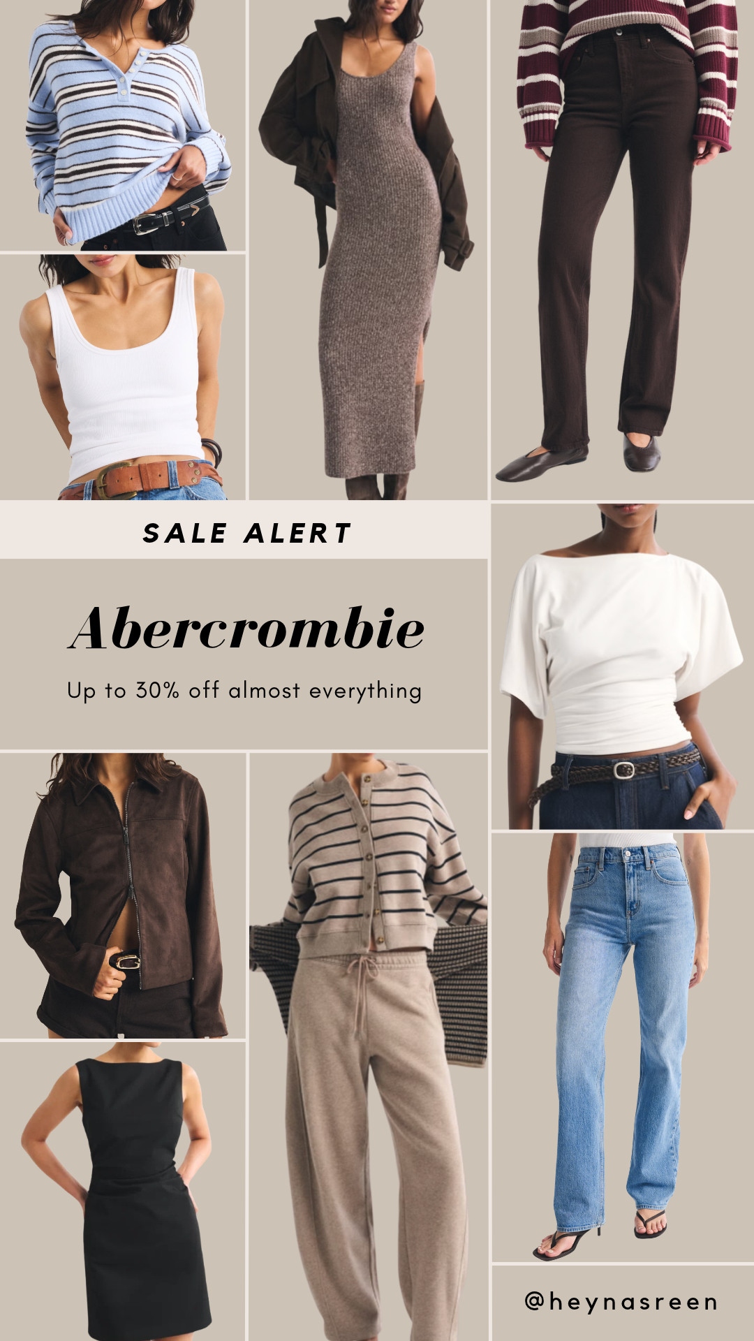 Get 30% off almost everything at Abercrombie right now! So many great fall new arrivals and my favorite brown jeans for fall are on sale

#LTKSeasonal #LTKSaleAlert