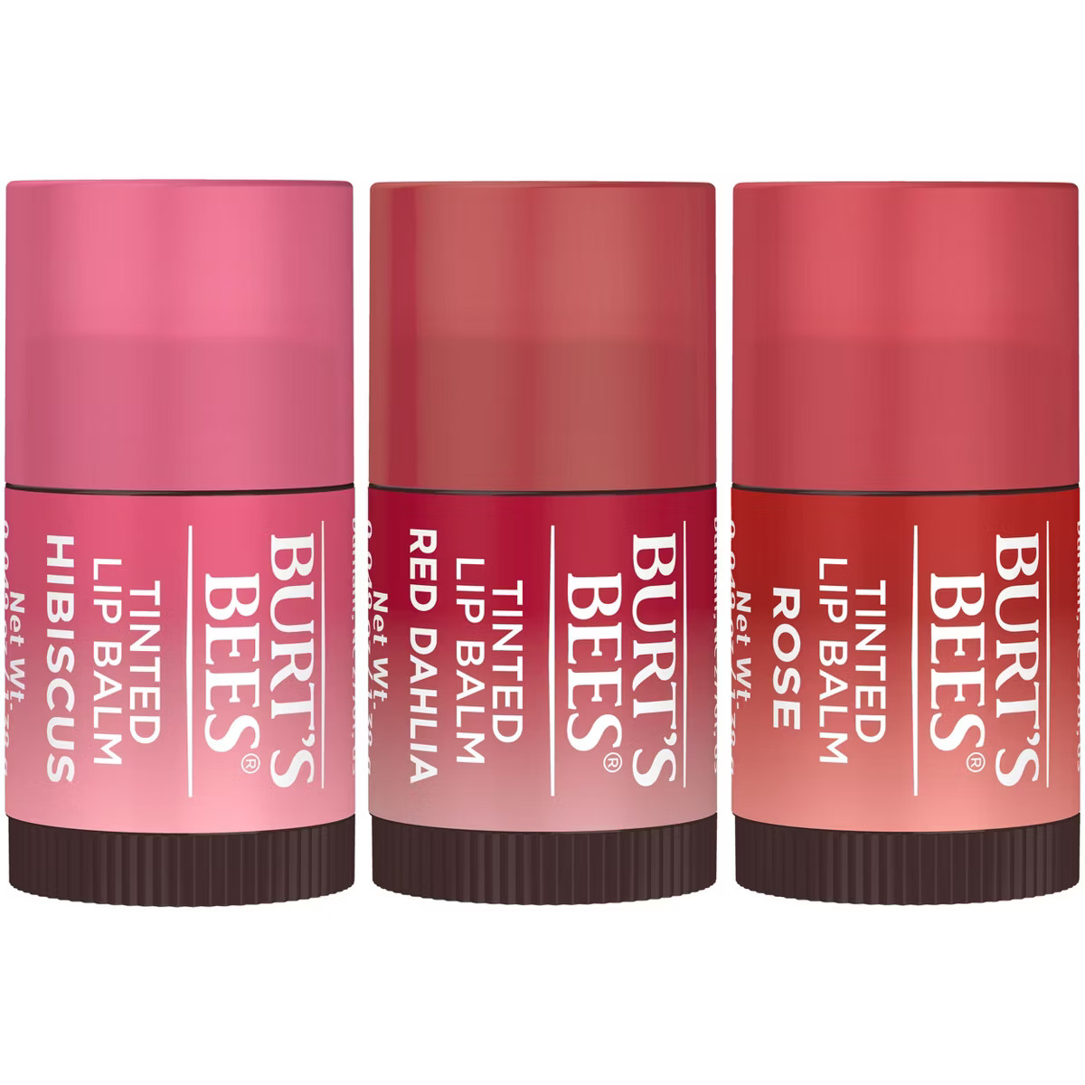 Burt's Bees Mini Lip Balms TLB Mini Rose + Red Dhalia + Hibiscus Gift Set - 3ct | Target