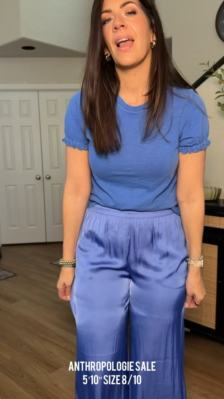 Use code MEGHAN20
In a medium tee and a medium wide leg  satin pants Anthro sale, midsize spring to summer style, casual outfit, spring outfits, summer outfits, everyday outfit, mom outfit

#LTKMidsize #LTKSaleAlert #LTKSeasonal