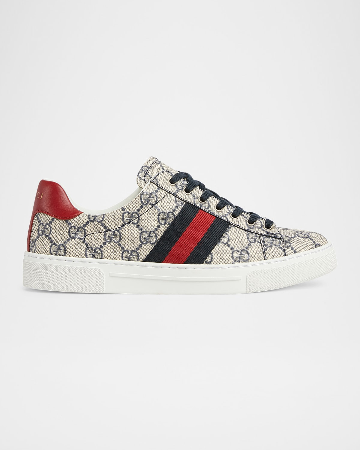 Ace Monogram Canvas Low-Top Sneakers | Neiman Marcus