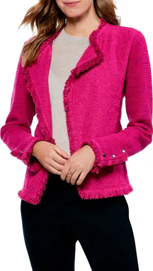 NIC+ZOE Fringe Tweed Jacket | Nordstrom | Nordstrom