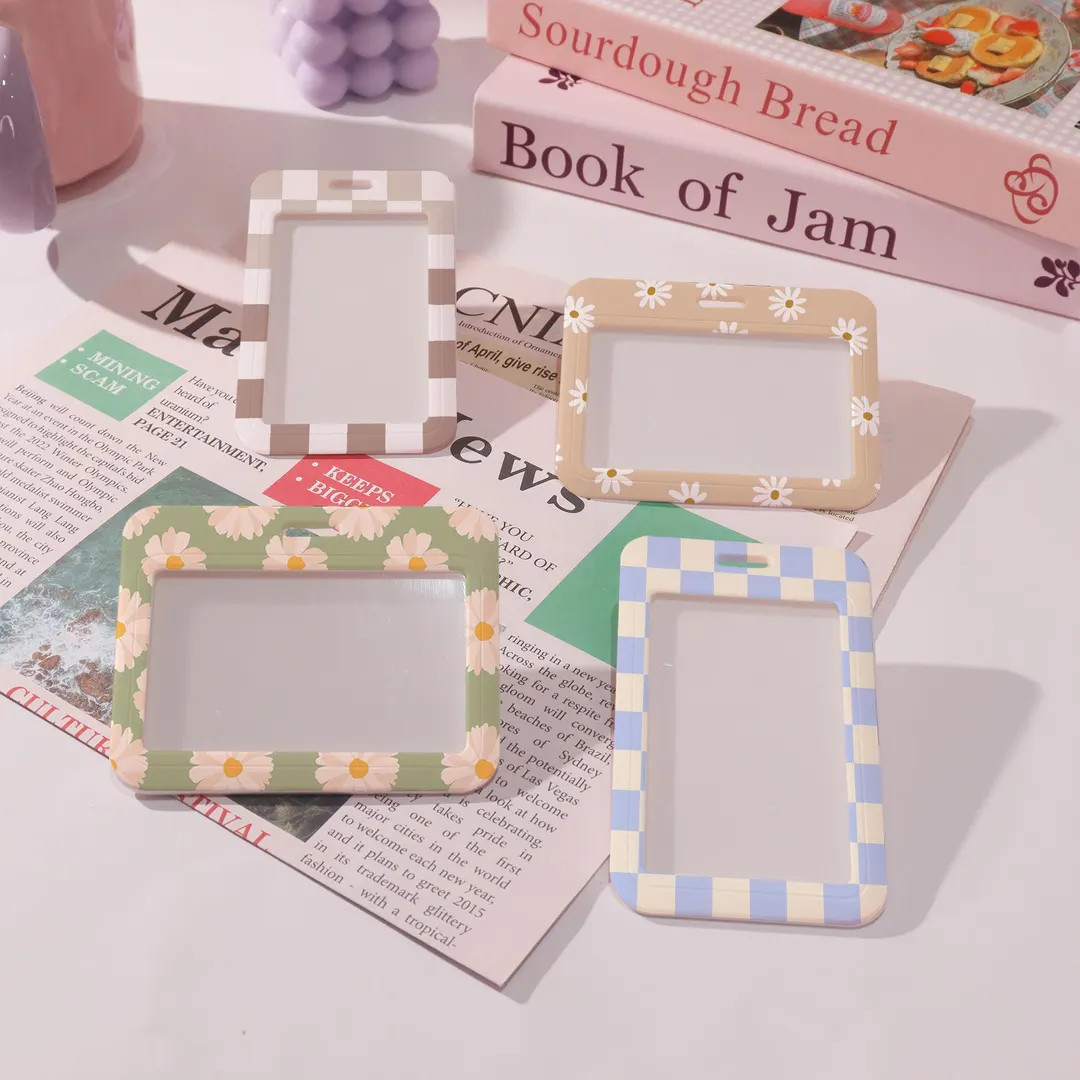 Customized Badge Holder,slide Closure Id Holder,pretty ID Holder,transparent Card Protector,add o... | Etsy (US)