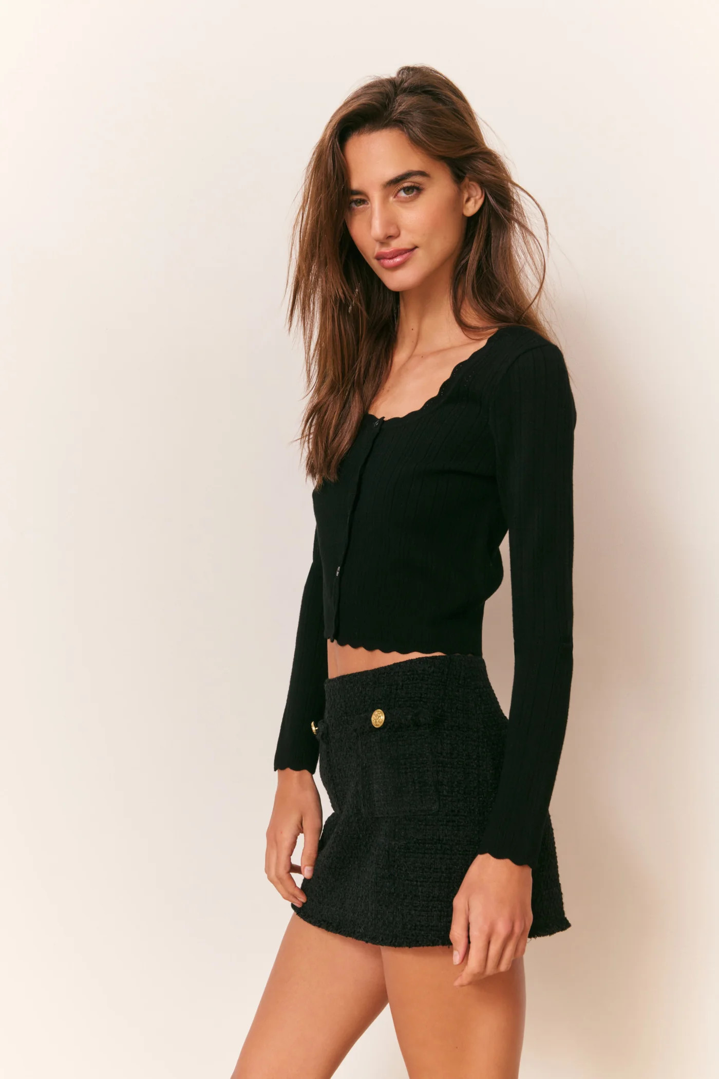 Martti Stretch Pointelle Cardigan | LoveShackFancy