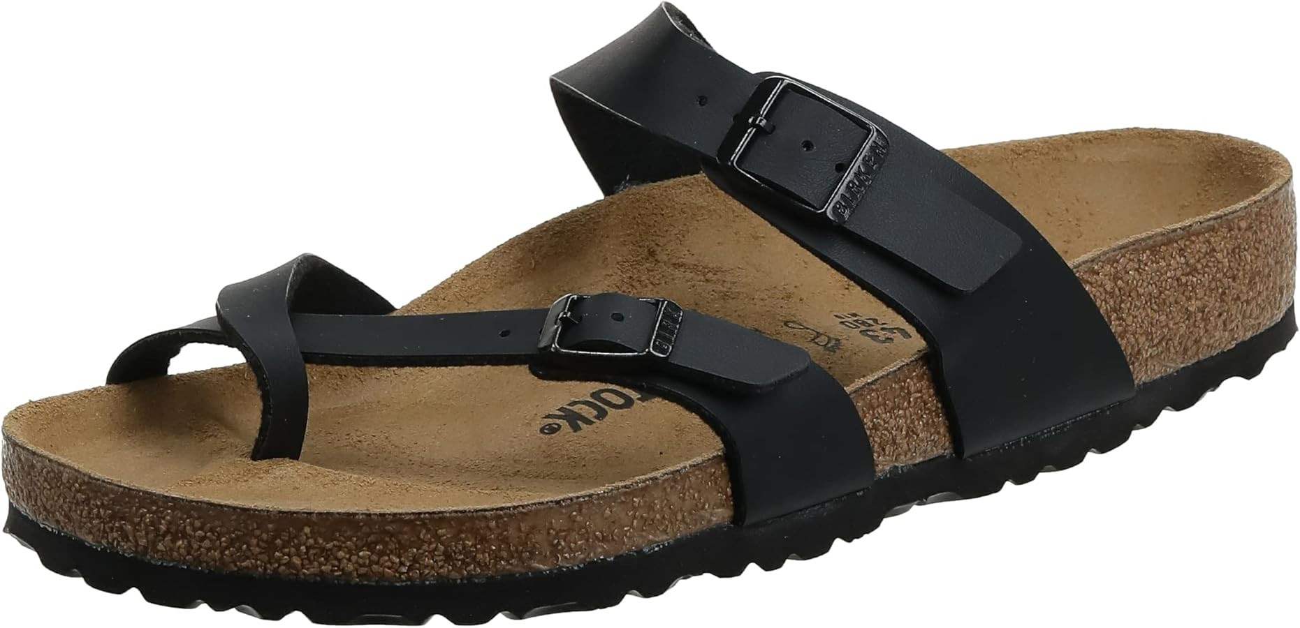 Birkenstock Women's Mayari Birko-Flor Sandal,Black,EU Size 36 / Women's US Size 5-5.5 | Amazon (US)