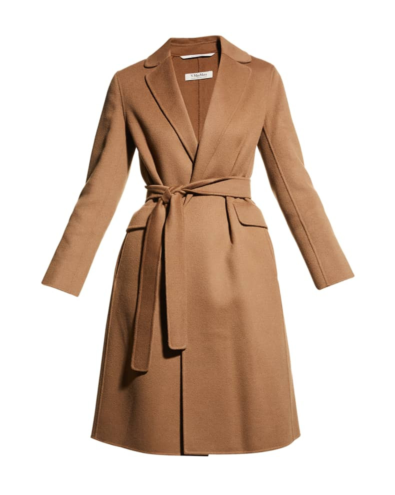 Max Mara Polly Belted Wrap Coat | Neiman Marcus