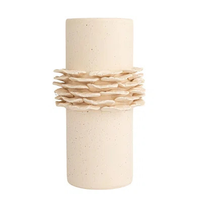 Ruffled Elegance Stoneware Vase | Wayfair North America