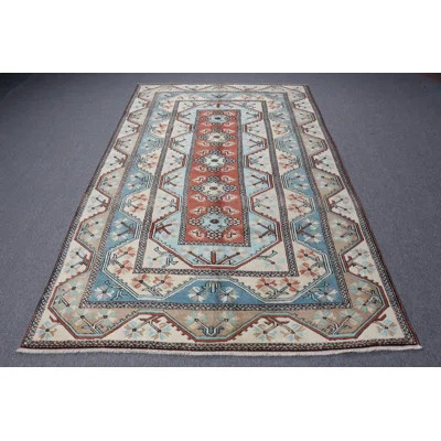 Experience Turkish Elegance with This Handmade Traditional Design Rug Perfect for Boho Decor | Wayfair North America